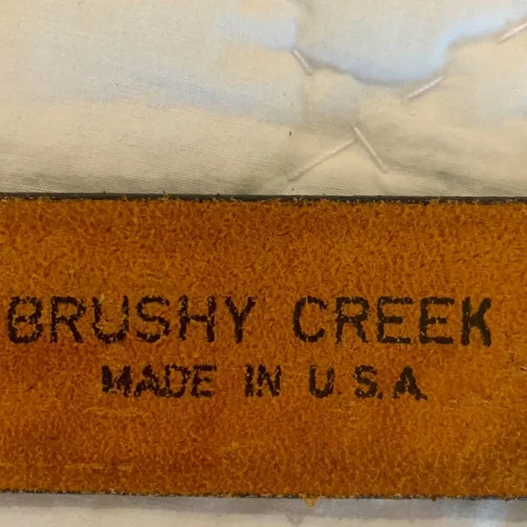 HAND TOOLED LEATHER BELT - Picture 2 of 13